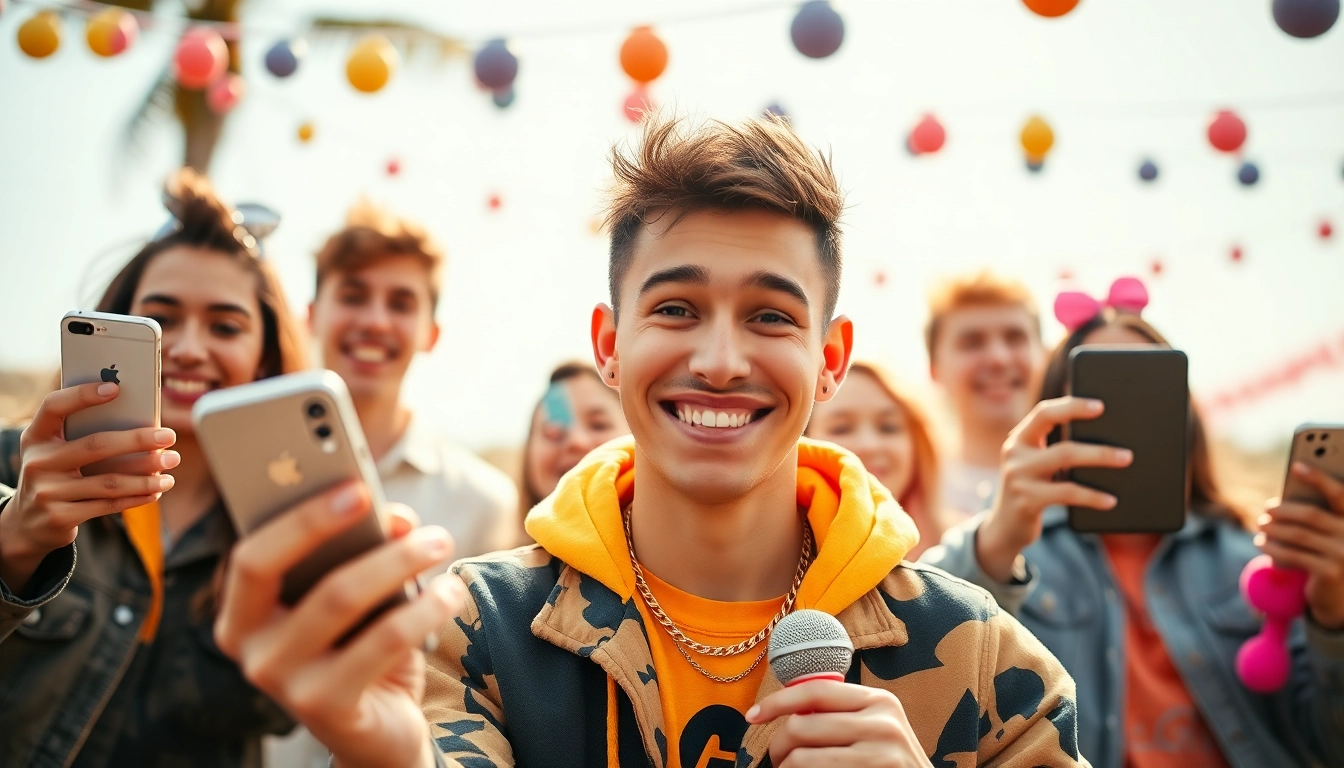 Capture the fun of based chad TikTok memes with a lively group creating content together.