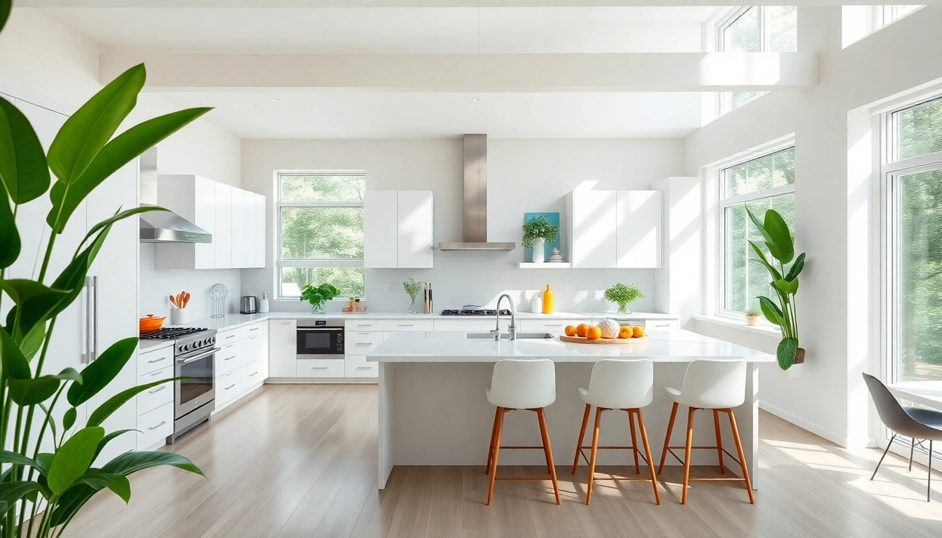 Transform your kitchen remodels with modern designs and natural light in a cozy space.