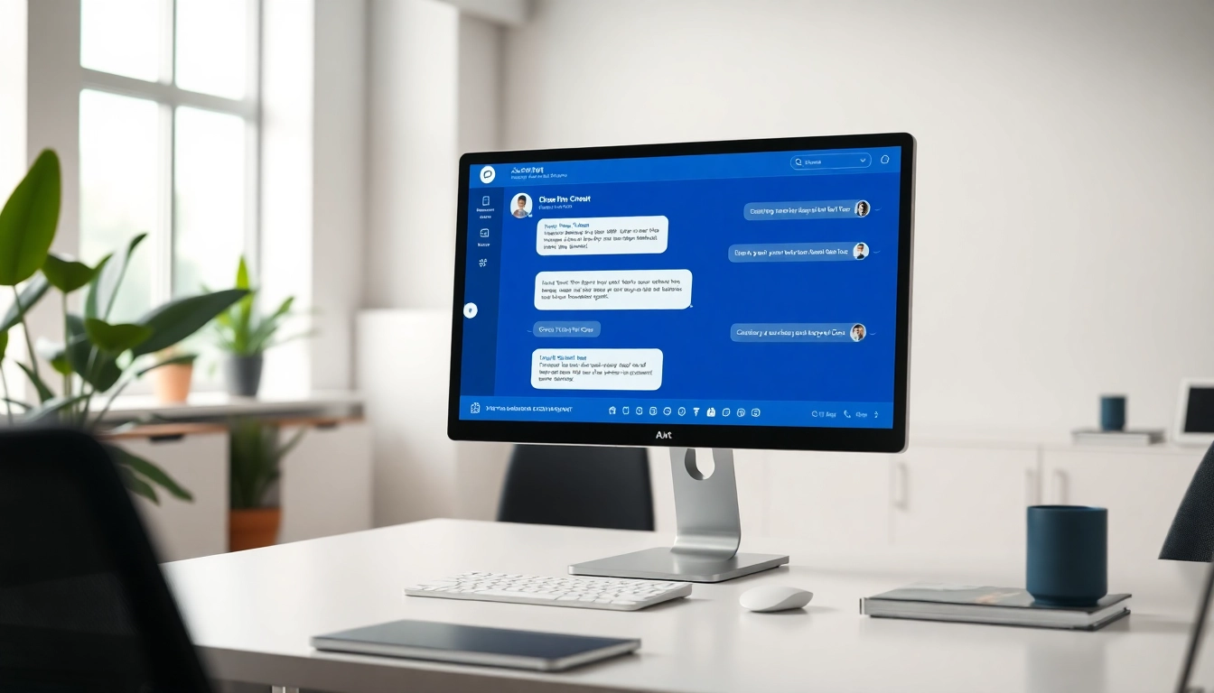 Engaging chatgpt chatbot interface on a computer screen in a modern office setting