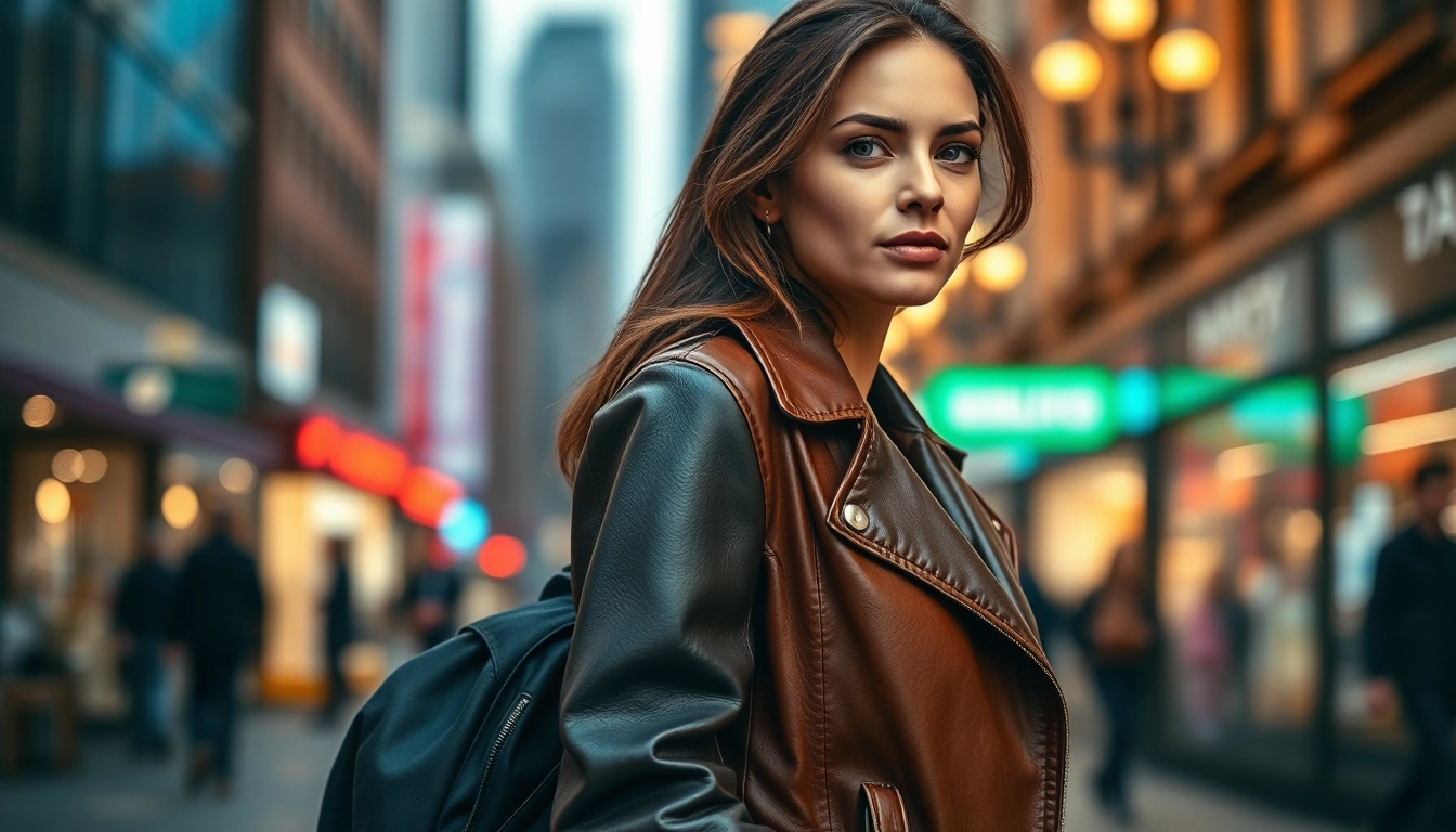 Shop stylish jackets womens in a lively urban setting, showcasing modern fashion trends.