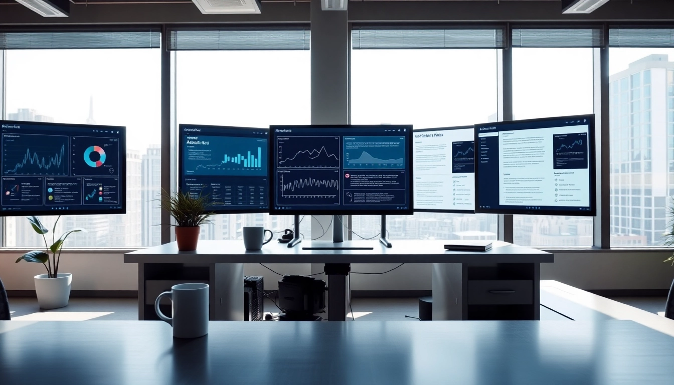 Analyze text for authenticity with AI detection tools in a modern office.
