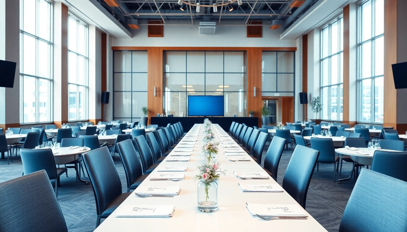 Utilize this elegantly designed event space for your next corporate gathering or meeting.