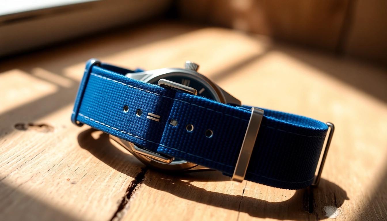 NATO watch straps UK displayed beautifully on a modern watch, emphasizing quality and elegance.