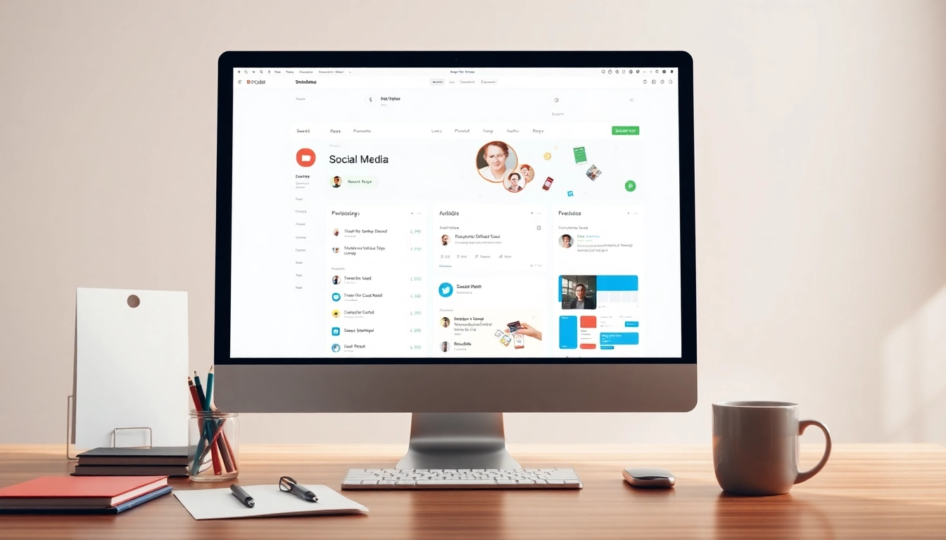 Enhance Social media and blog automation with digital tools and a professional workspace setup.