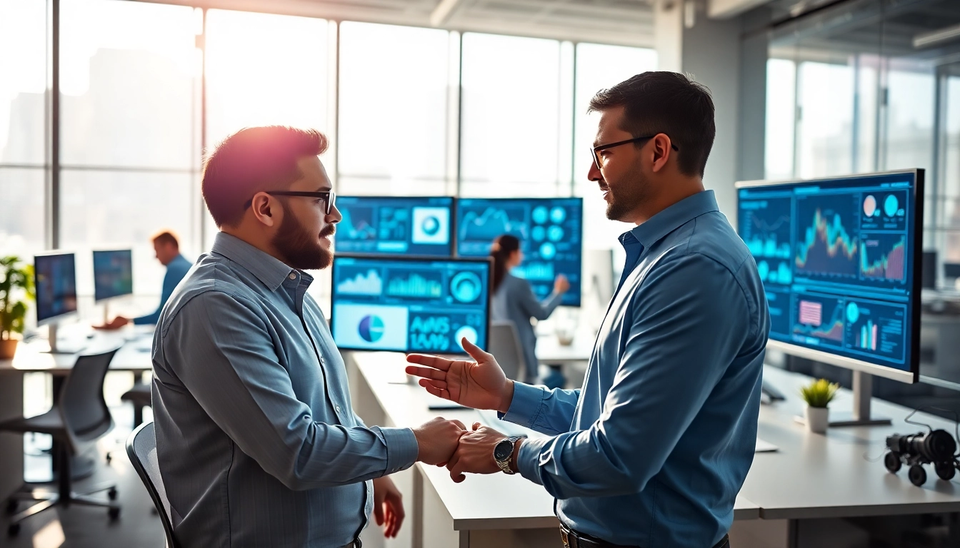 Data Transformation and Reconciliation process illustrated in a modern office, showcasing collaboration and technology.