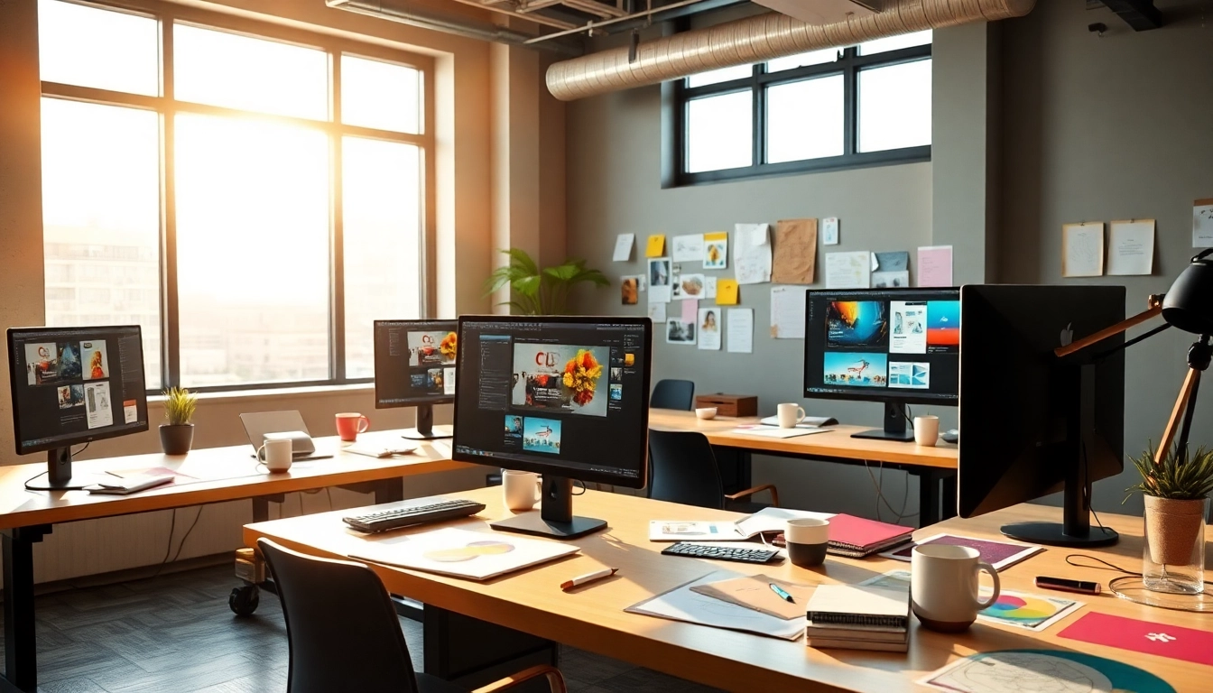 Transform your online presence with expert web design Kansas City services showcased in a modern creative studio.