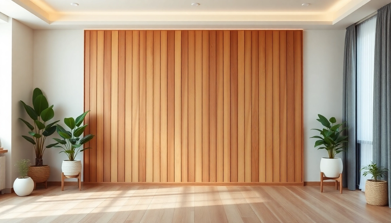 Enhance your space with a stylish diy wood slat wall combined with natural decor elements.